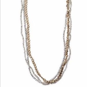 Lucky Brand Triple Layer 2 tone necklace. NWT